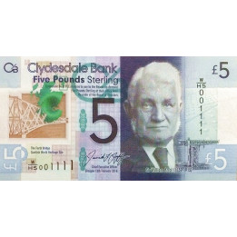 Scotland 5 Pounds 2016 P-229o