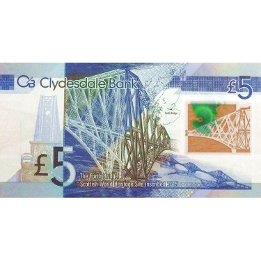 Scotland 5 Pounds 2016 P-229o