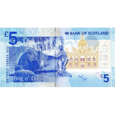 Scotland 5 Pounds 2016 P-130