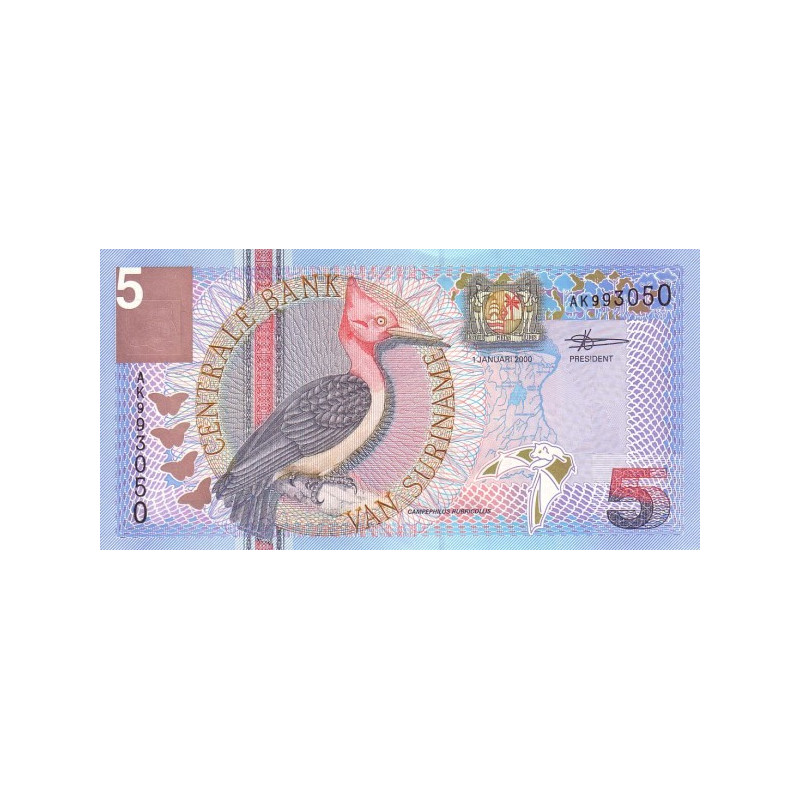 Suriname 5 Gulden 2000 P-146