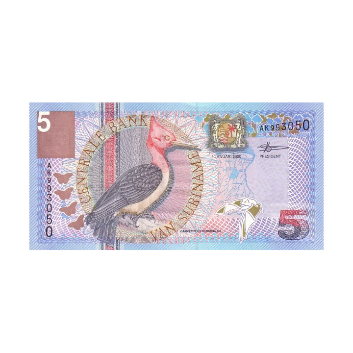 Surinam 5 Gulden 2000 P-146