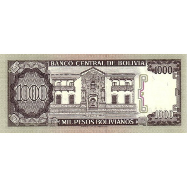 Bolivia 1000 Pesos 1982 P-167a3