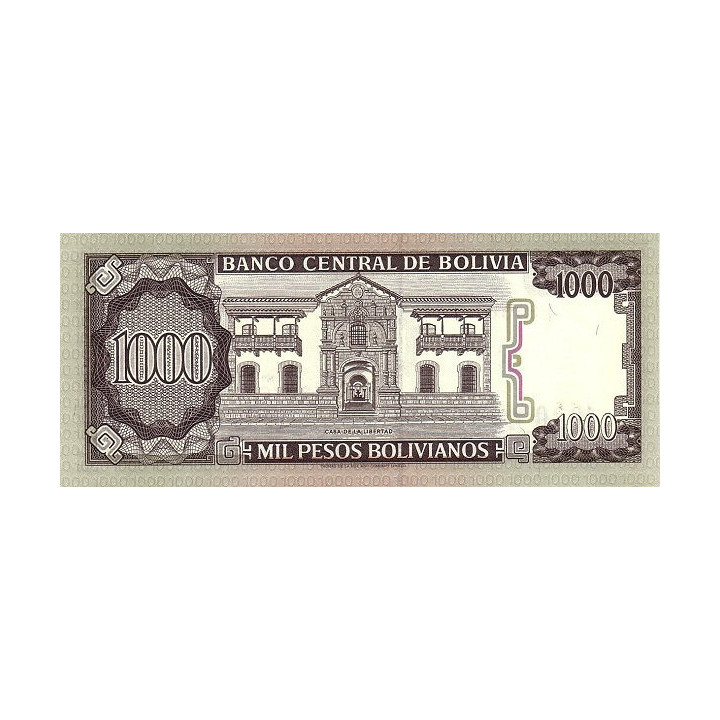 Bolivia 1000 Pesos 1982 P-167a3