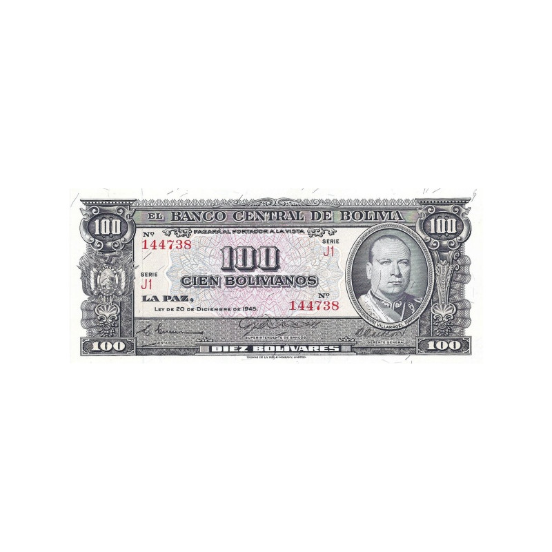 Bolivia 100 Bolivianos 1945 P-147