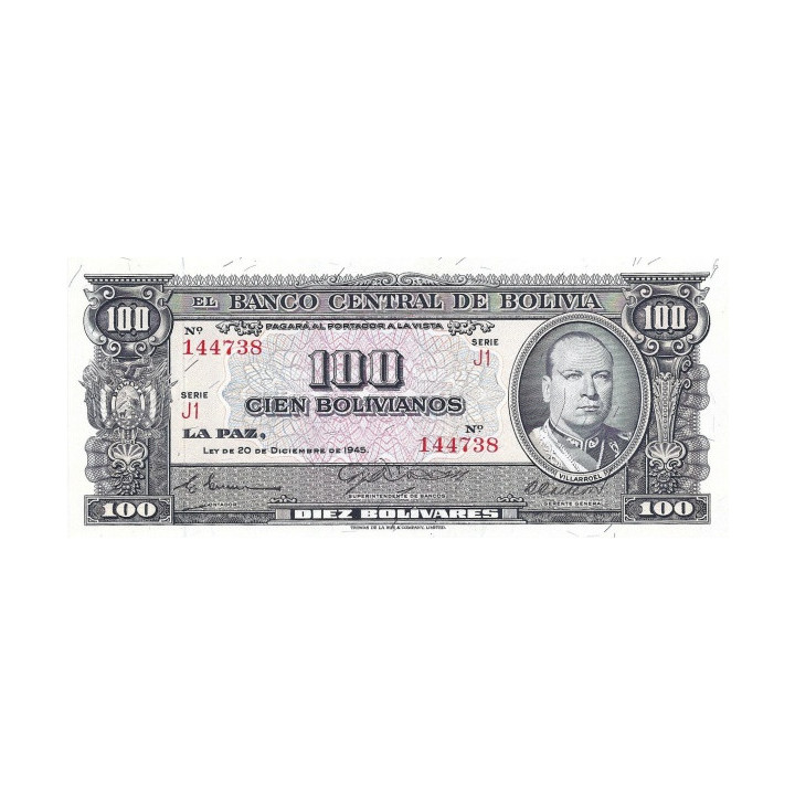 Bolivia 100 Bolivianos 1945 P-147