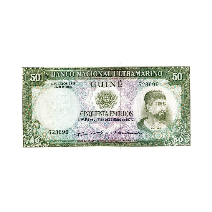 Portuguese Guinea 50 Escudos 1971 P-44a4