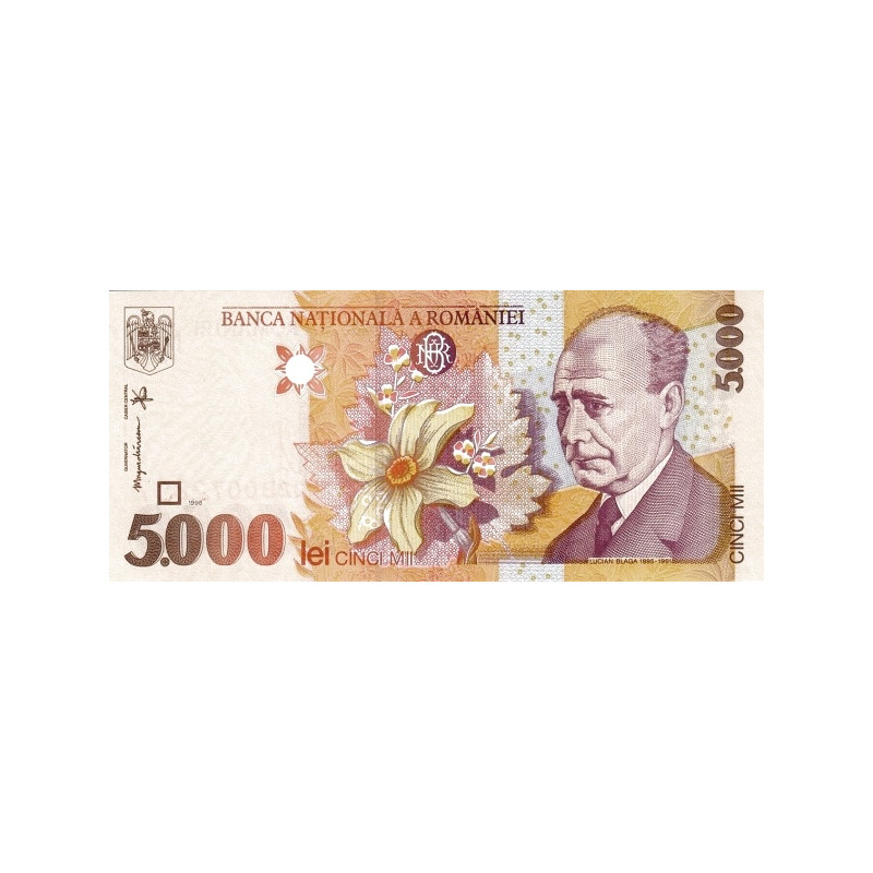 Romania 5000 Lei 1998 P-107b