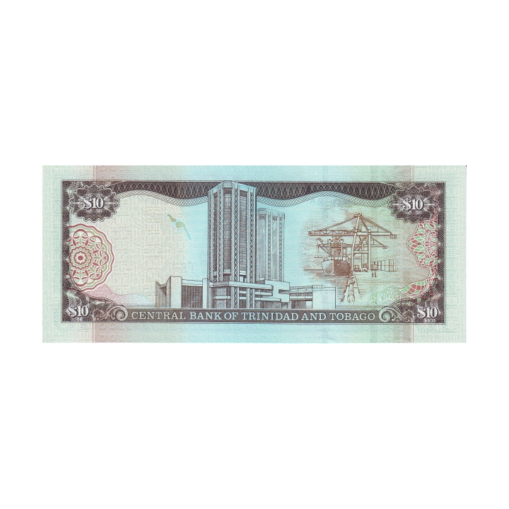 Trinidad and Tobago 10 Dollars 2002 P-43