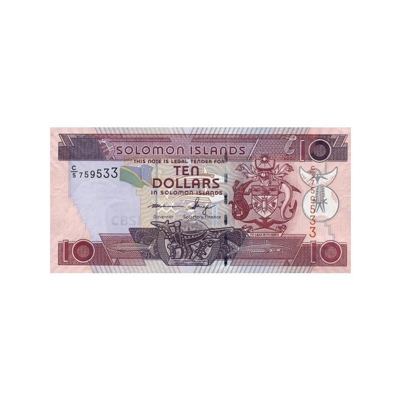 Solomon Islands 10 Dollars ND 2009 P-27b
