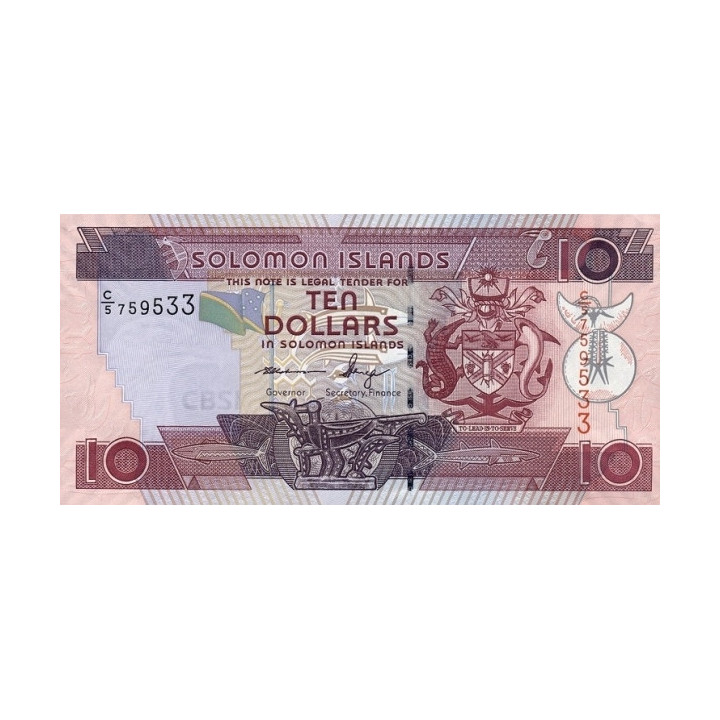 Salomonöarna 10 Dollars ND 2009 P-27b