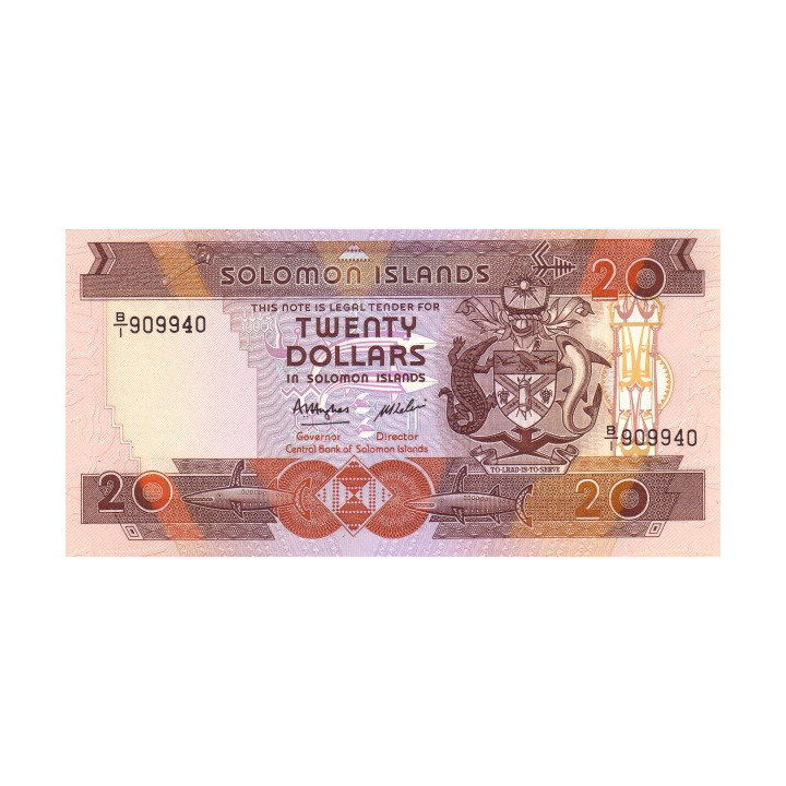 Solomon Islands 20 Dollars 1986 P-16