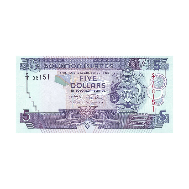 Solomon Islands 5 Dollars ND P-26b