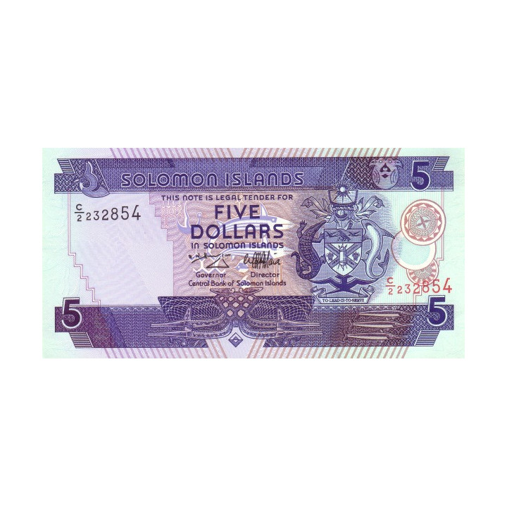 Solomon Islands 5 Dollars 1997 P-19