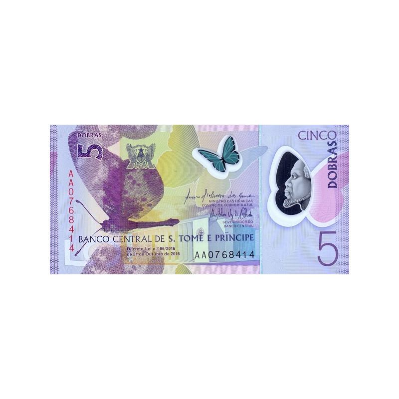 Sao Tome e Principe 5 Dobras 2016 P-70