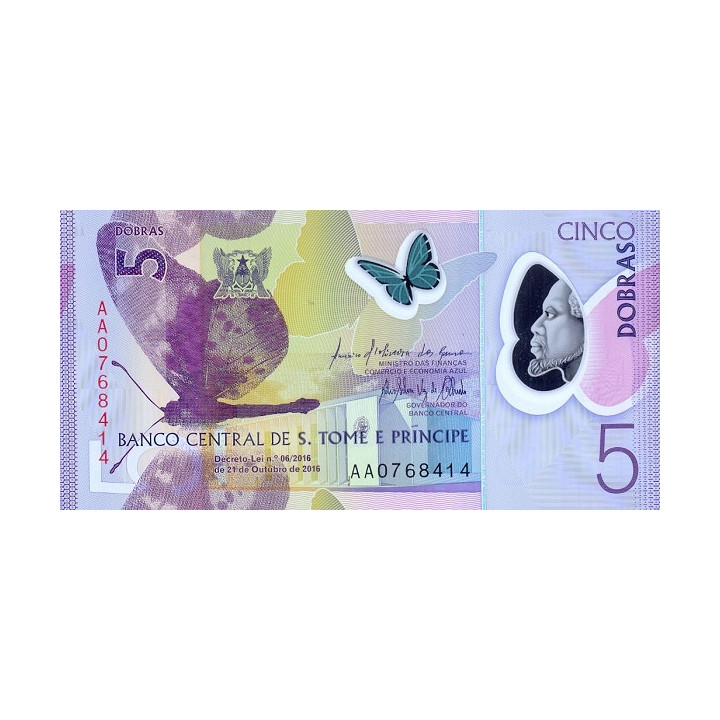 Sao Tome e Principe 5 Dobras 2016 P-70
