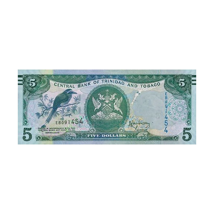 Trinidad and Tobago 5 Dollars 2006 P-47a