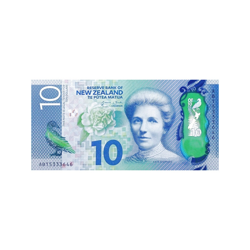 New Zealand 10 Dollars 2015 P-192