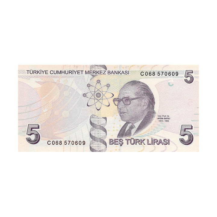 Turkiet 5 Lira 2009 (2017) P-222c