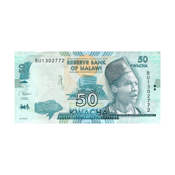Malawi 50 Kwacha 2018 P-64e