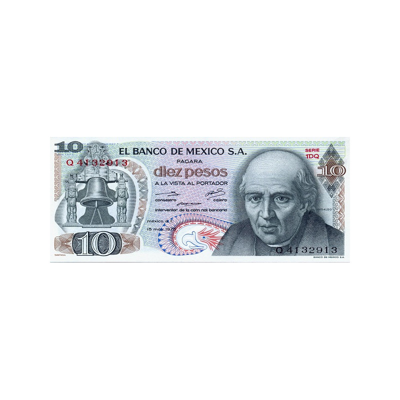 Mexico 10 Pesos 1975 P-63h
