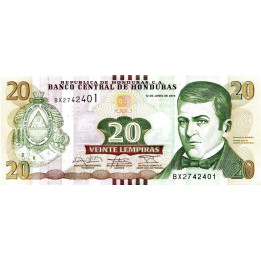 Honduras 20 Lempiras 2014 P-100b
