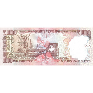India 1000 Rupees 2011 P-107