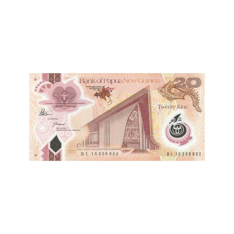 Papua New Guinea 20 Kina 2015 P-49