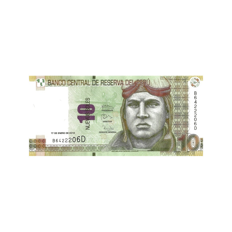 Peru 10 Nuevos Soles 2013 P-187