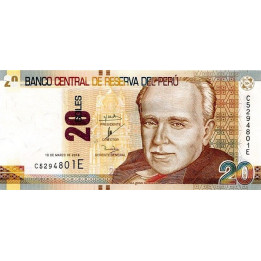 Peru 20 Soles 2016 P-193