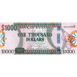 Guyana 1000 Dollars ND 2019 P-38