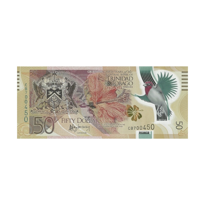 Trinidad och Tobago 50 Dollars 2014 P-54
