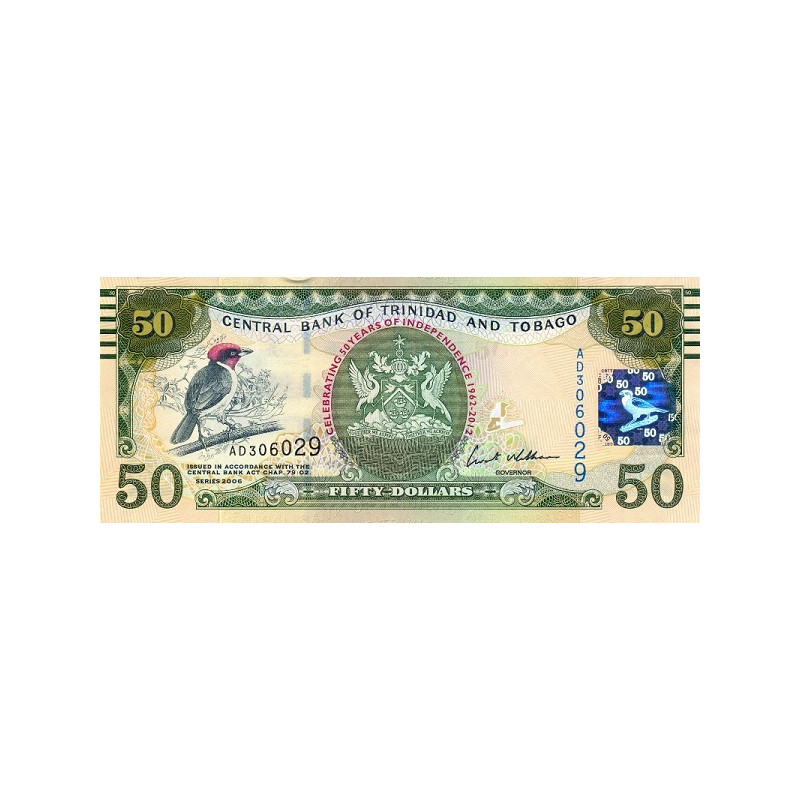 Trinidad och Tobago 50 Dollars 2012 P-53