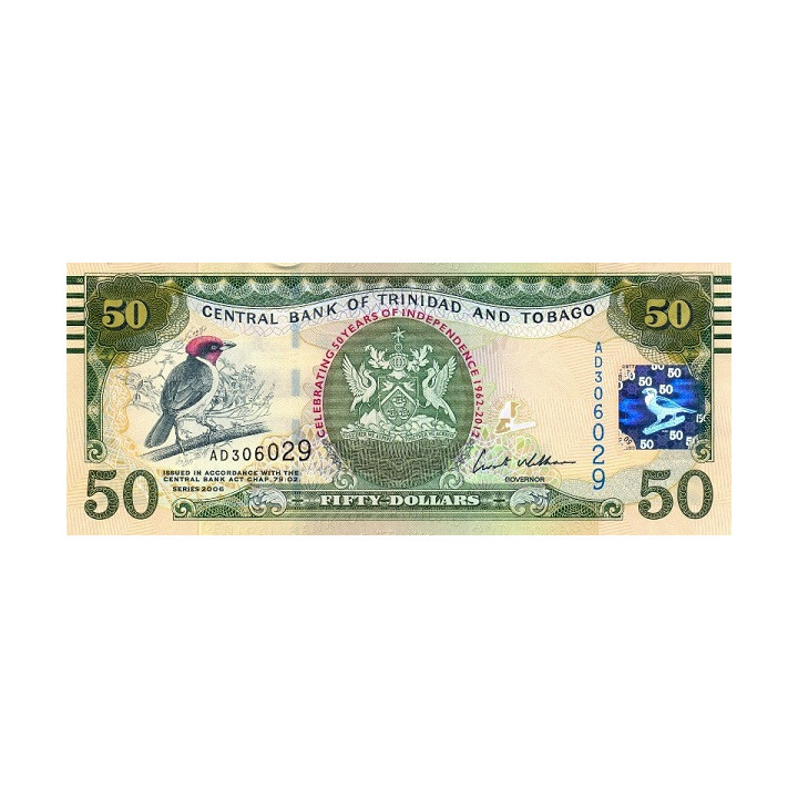 Trinidad and Tobago 50 Dollars 2012 P-53