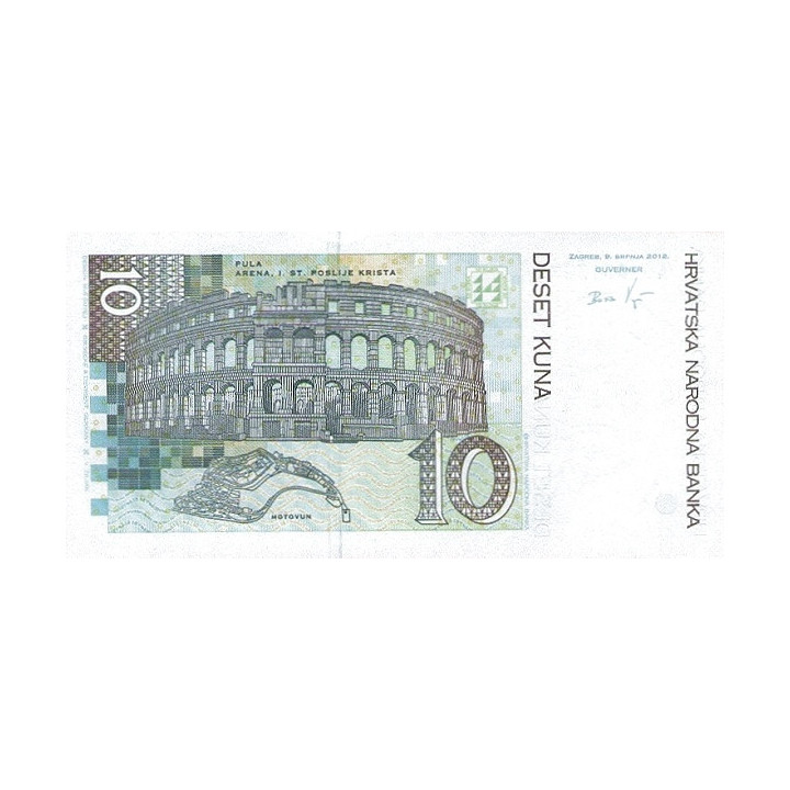 Kroatien 10 Kuna 2012 P-38b