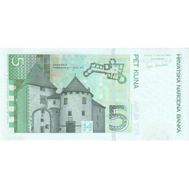 Croatia 5 Kuna 2001 P-37