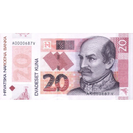 Kroatien 20 Kuna 2014 P-44