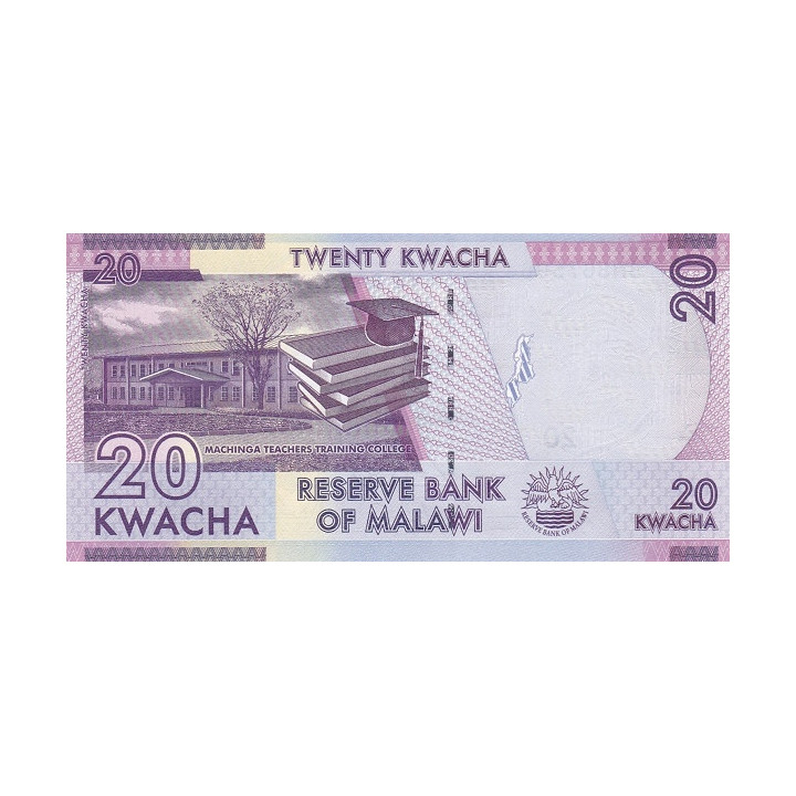 Malawi 20 Kwacha 2019 P-63e