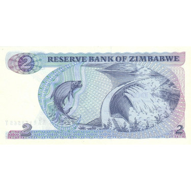 Zimbabwe 2 Dollars 1983 P-1b