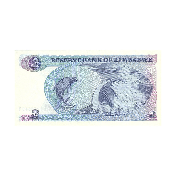 Zimbabwe 2 Dollars 1983 P-1b