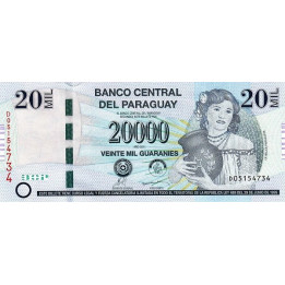 Paraguay 20 000 Guaranies 2011 P-230c