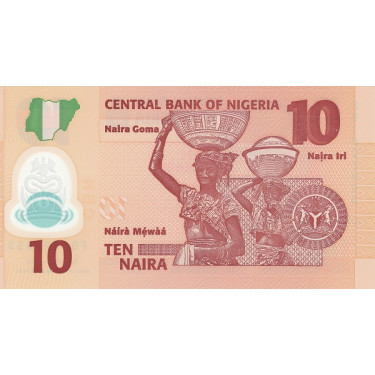 Nigeria 10 Naira 2019 P-39