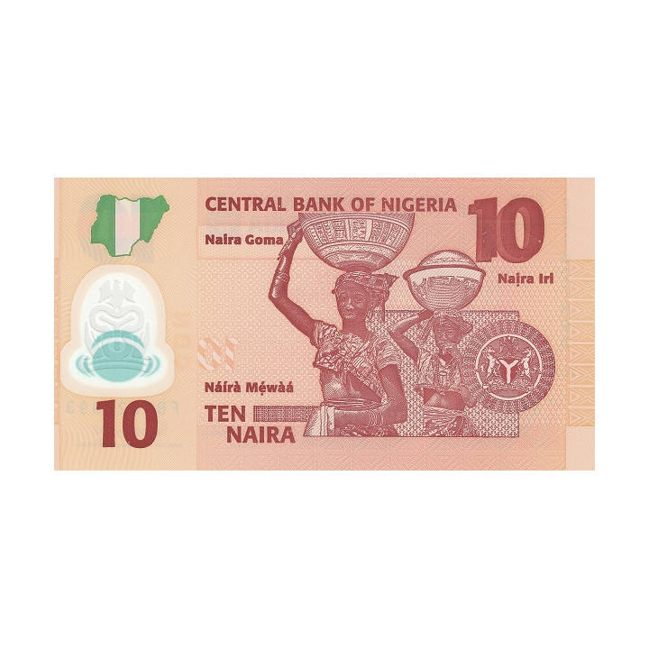 Nigeria 10 Naira 2019 P-39