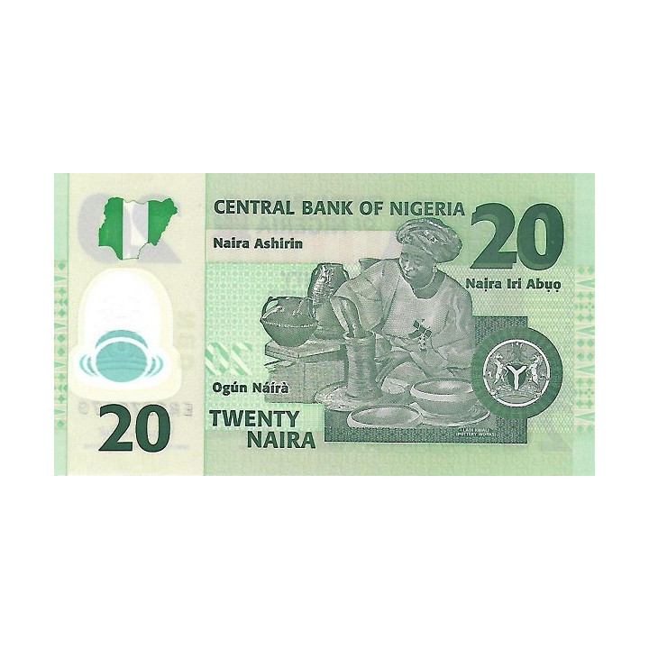 Nigeria 20 Naira 2019 P-34