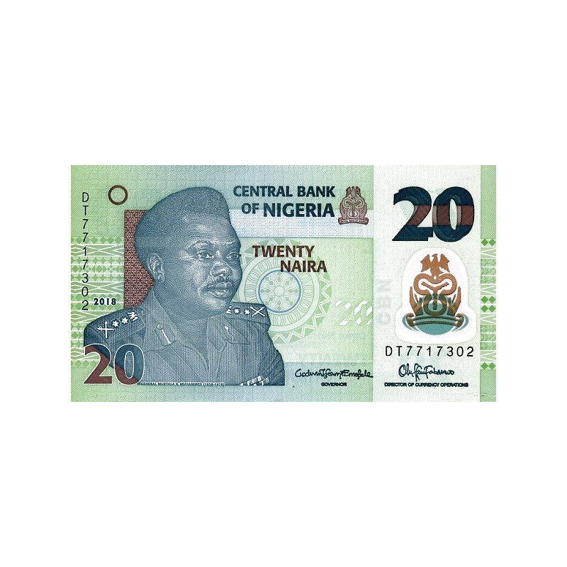 Nigeria 20 Naira 2018 P-34