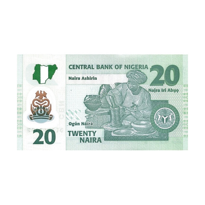 Nigeria 20 Naira 2018 P-34