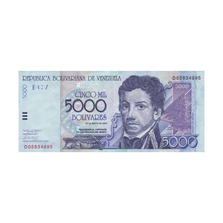 Venezuela 5000 Bolivares 2004 P-84c