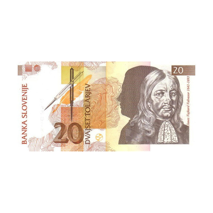 Slovenia 20 Tolarjev 1992 P-12
