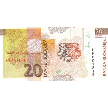 Slovenia 20 Tolarjev 1992 P-12