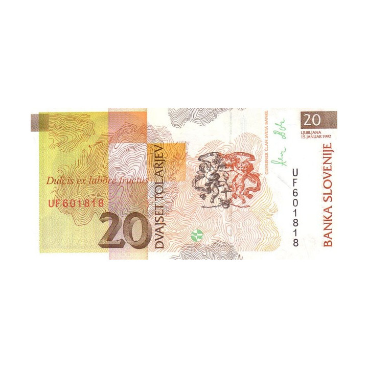 Slovenien 20 Tolarjev 1992 P-12