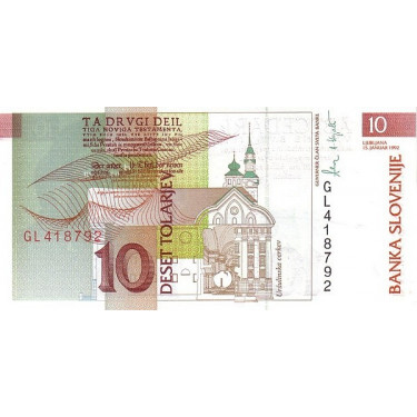 Slovenien 10 Tolarjev 1992 P-11